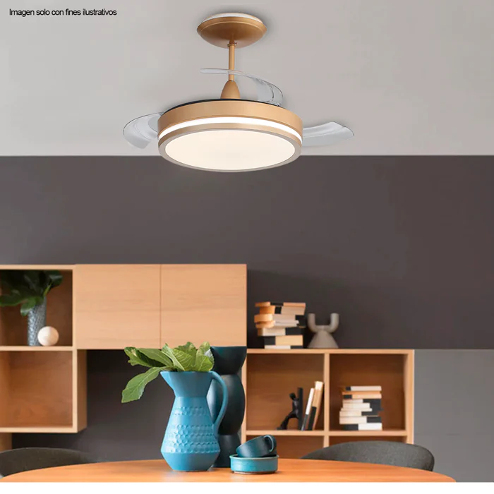 Abanico de techo 36" con aspas retráctiles CM3614FLRC Sankey - Image 2