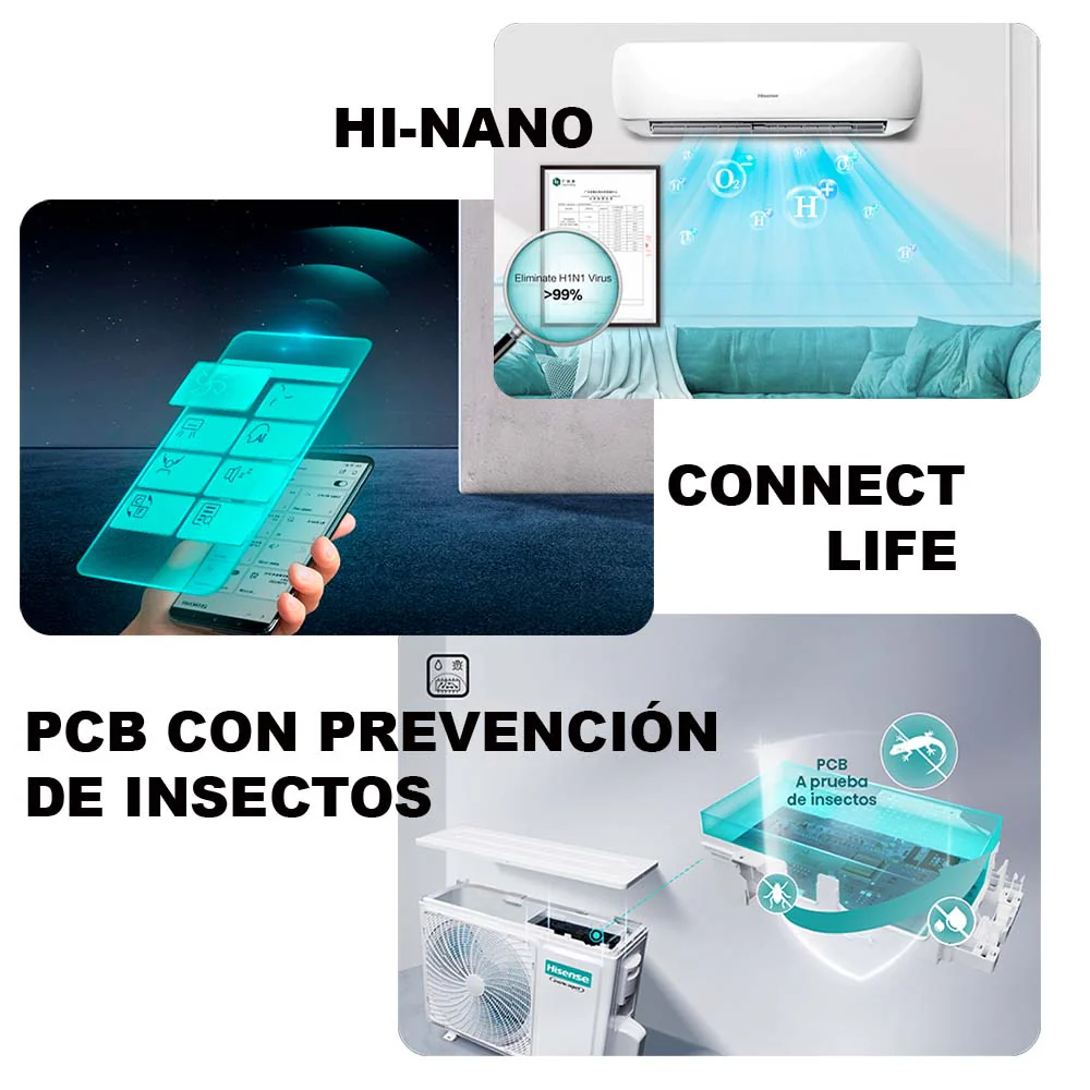 Aire acondicionado Split de 18000BTU ATR182HA de Hisense Wi-Fi SEER 20 - Image 2