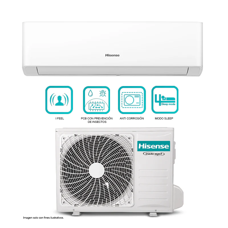 Aire acondicionado Split inverter 12,000 BTU, ATR122CJ Hisense, control Wi-fi - Image 4
