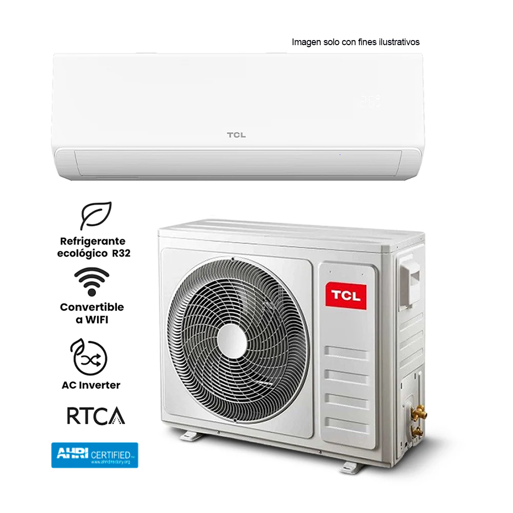 Aire acondicionado Split Inverter 12000BTU modelo TAC12CSDIBWH TCL, Serie BreezeIn - Image 2