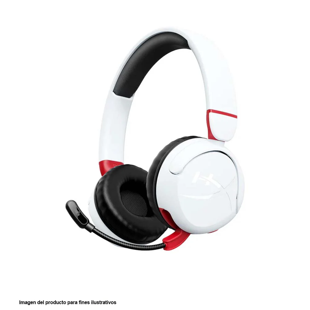 Auriculares inalámbricos HYPERX CLOUD MINI KIDS WIRELESS color blanco