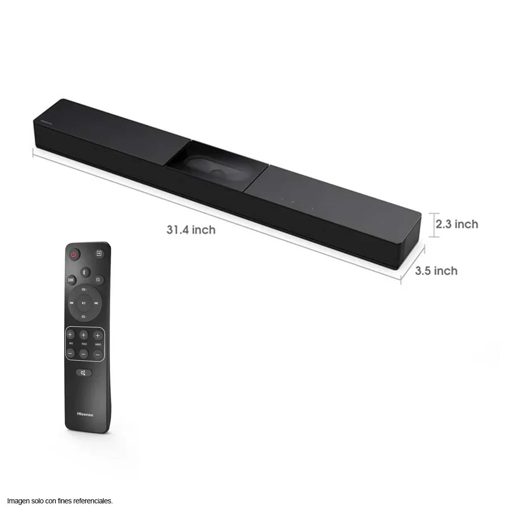 Barra de sonido A620 240W, 2.1CH. Diseño todo en uno Hisense - Image 4