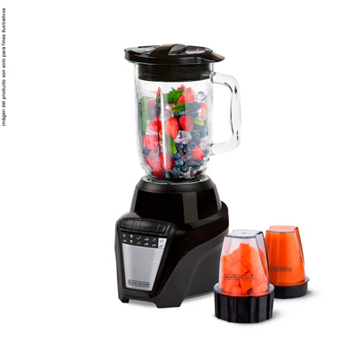 Licuadora 8 vel + pulso con 2 mini procesadores BL0876-4BDLA Black & Decker