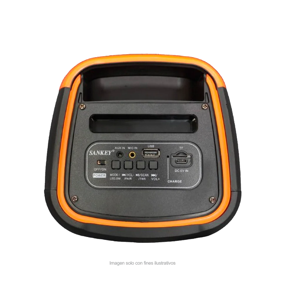 Bocina portátil PA-4DCC86 Sankey, 9W, bluetooth, iluminación LED - Image 2