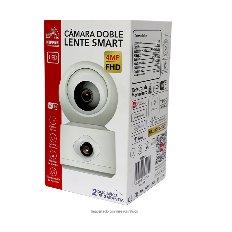 Cámara doble lente Smart RLSM32, 4MP FHD, RCA - Image 2