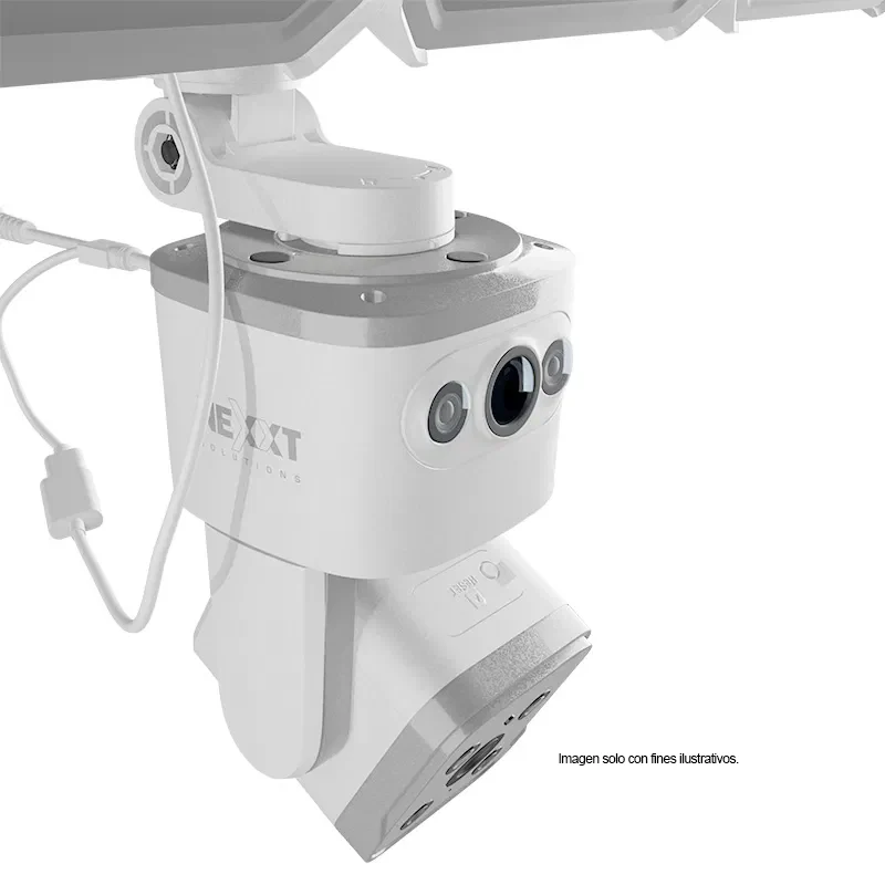 Cámara Smart Wi-Fi de doble lente con reflector NHC-FP50DL Nexxt. Alta intensidad luminaria 4000 lúmenes de poder y seguridad - Image 2