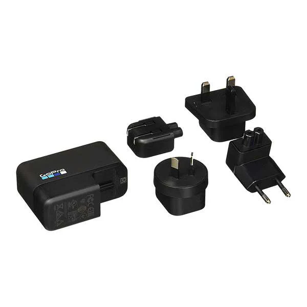 Cargador USB Dual 27.5W, 27.5 W, Supercharger AWALC-002, GoPro, USB-A + USB-C con enchufes internacionales