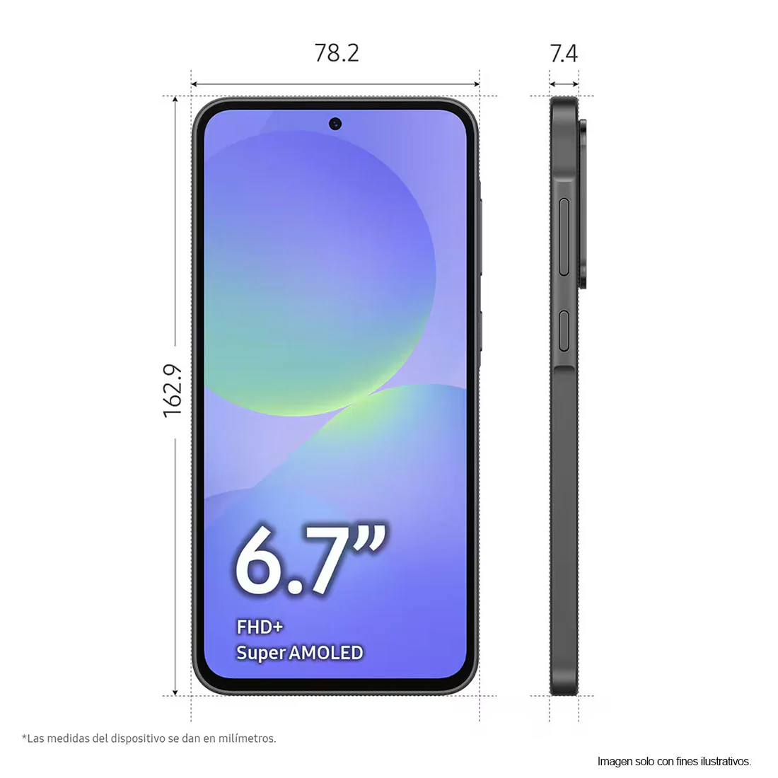 Celular Galaxy A36 Samsung 8GB +256GB color negro SM-A366EZKGGTO - Image 3