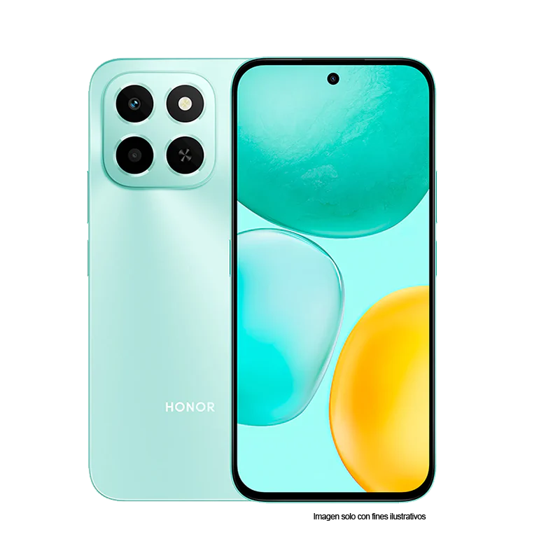 Celular Honor X6C en color Azul Cian, Dual card, 8GB + 256GB