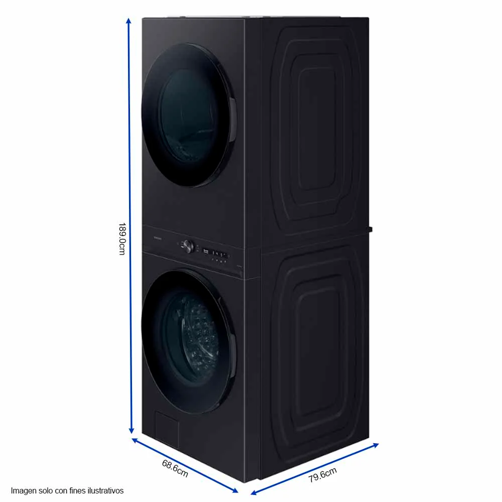 Centro de lavado WH22DBH570EVAP 22kg Samsung carga frontal Tecnología Smart, auto dispensador super velocidad. - Image 6