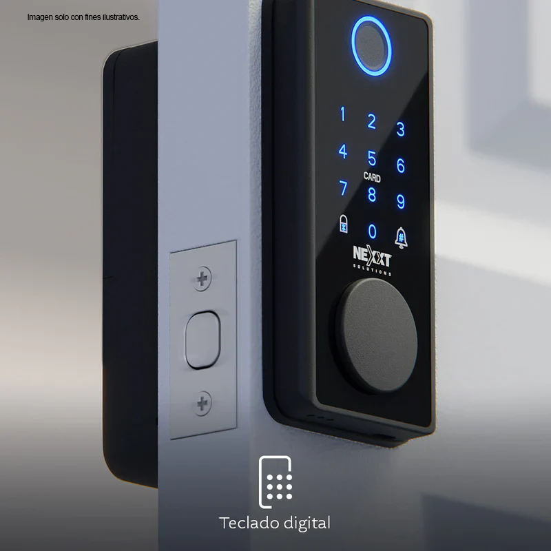 Cerradura inteligente Wi-Fi Modelo NHS-D150 BKT Color negro. Nexxt - Image 2