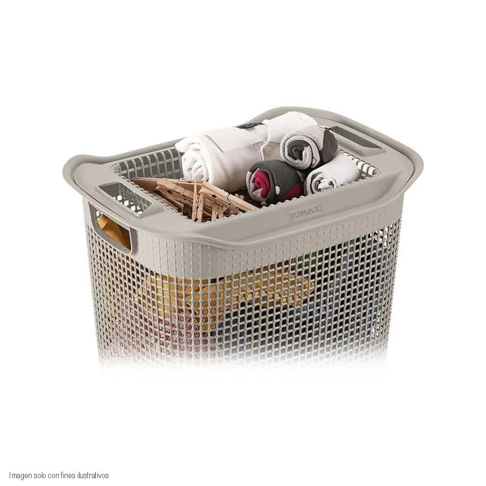 Cesta para ropa 11784-XP Rimax Linum Taupe color beige - Image 3