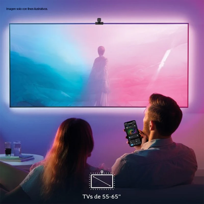 Cinta LED Smart TV y cámara para televisores de 55-65” RGBIC NHB-S615 Nexxt - Image 4