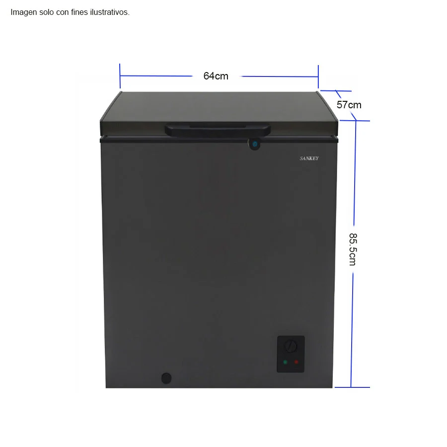 Congelador Horizontal 5.15pc RFC-592G Sankey con llave de seguridad - Image 3