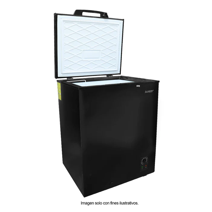 Congelador horizontal 7pc Sankey RFC-791BL en color negro mate - Image 2