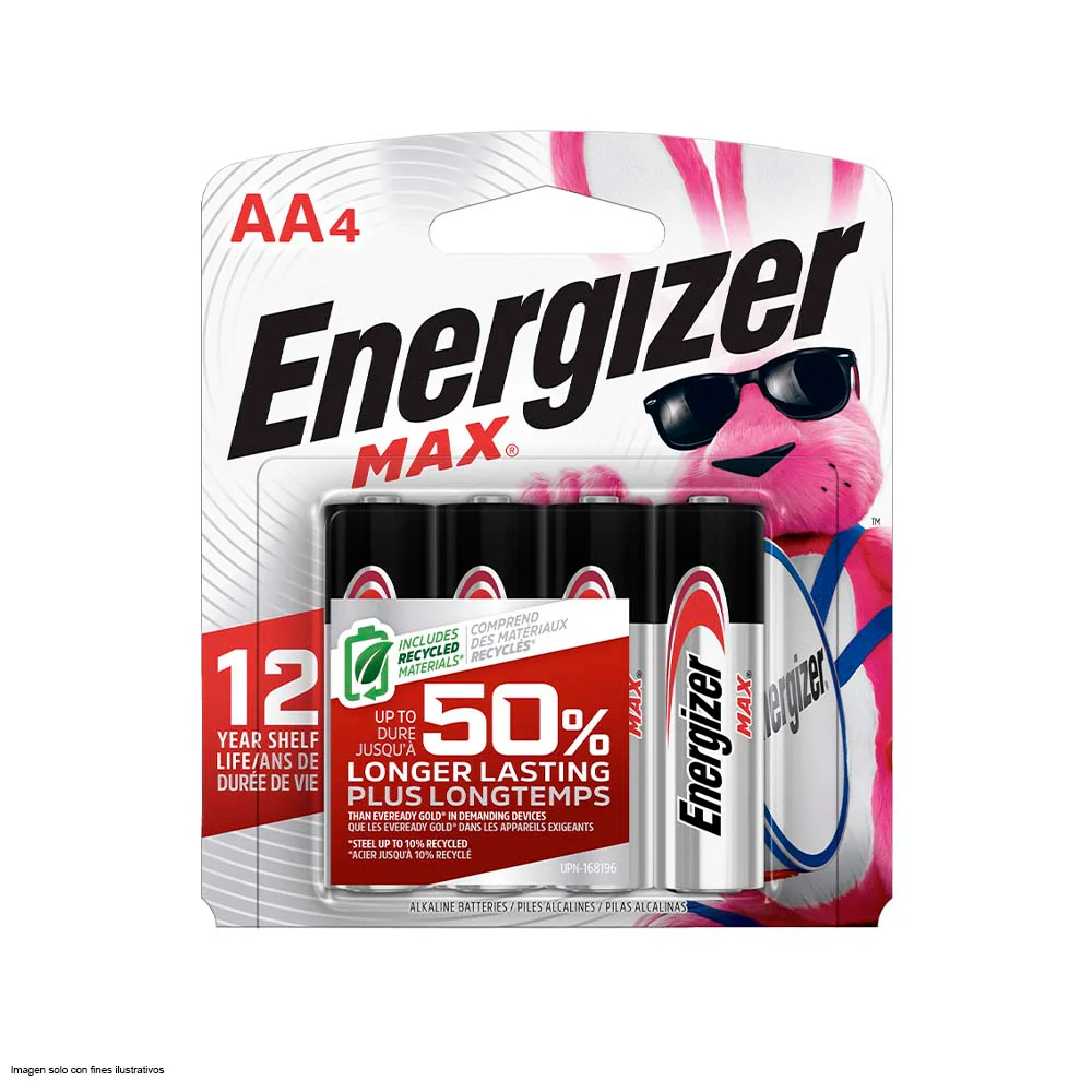 Batería alcalina AA 48/4 Energizer Max