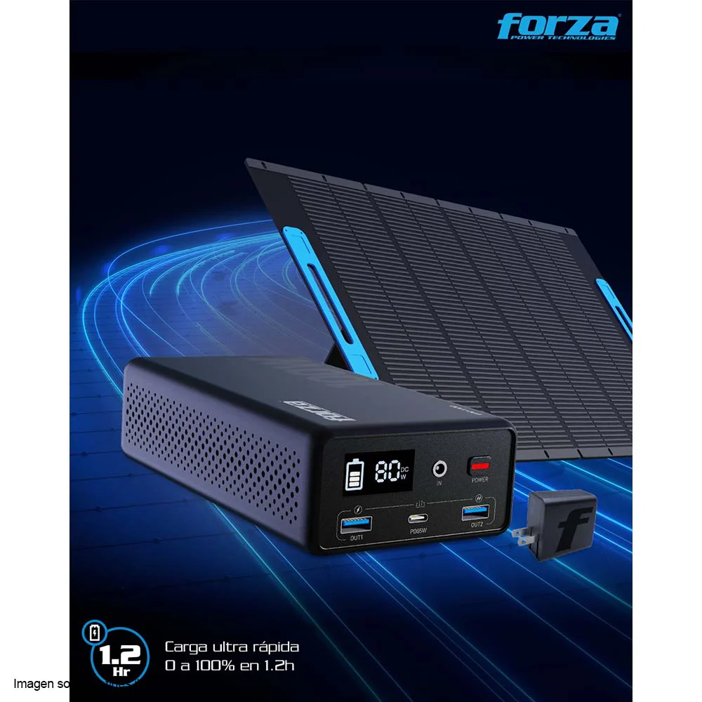 Estación portable FPP-T100 Forza 100W 1AC/3DC - Image 2