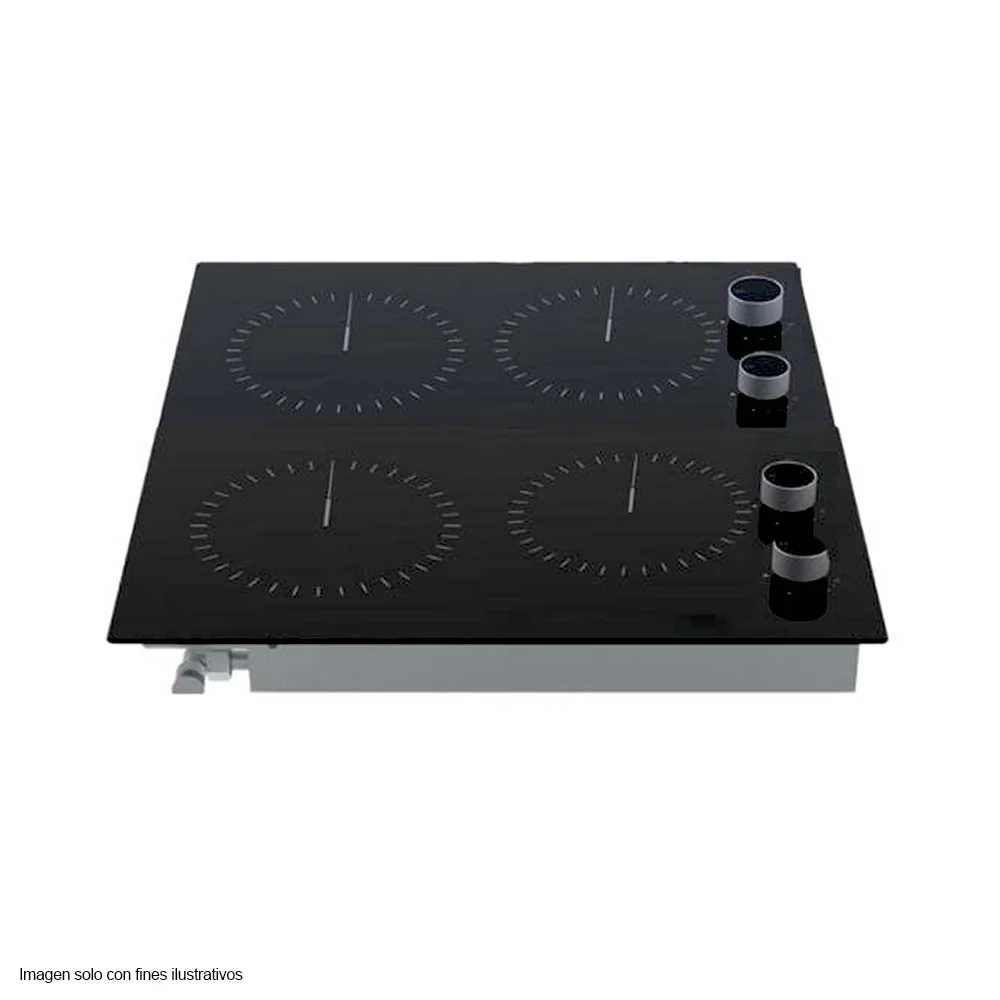 Estufa 24" empotrable eléctrica Bari 60 vitroceramica 4 zonas de cocción. - Image 3