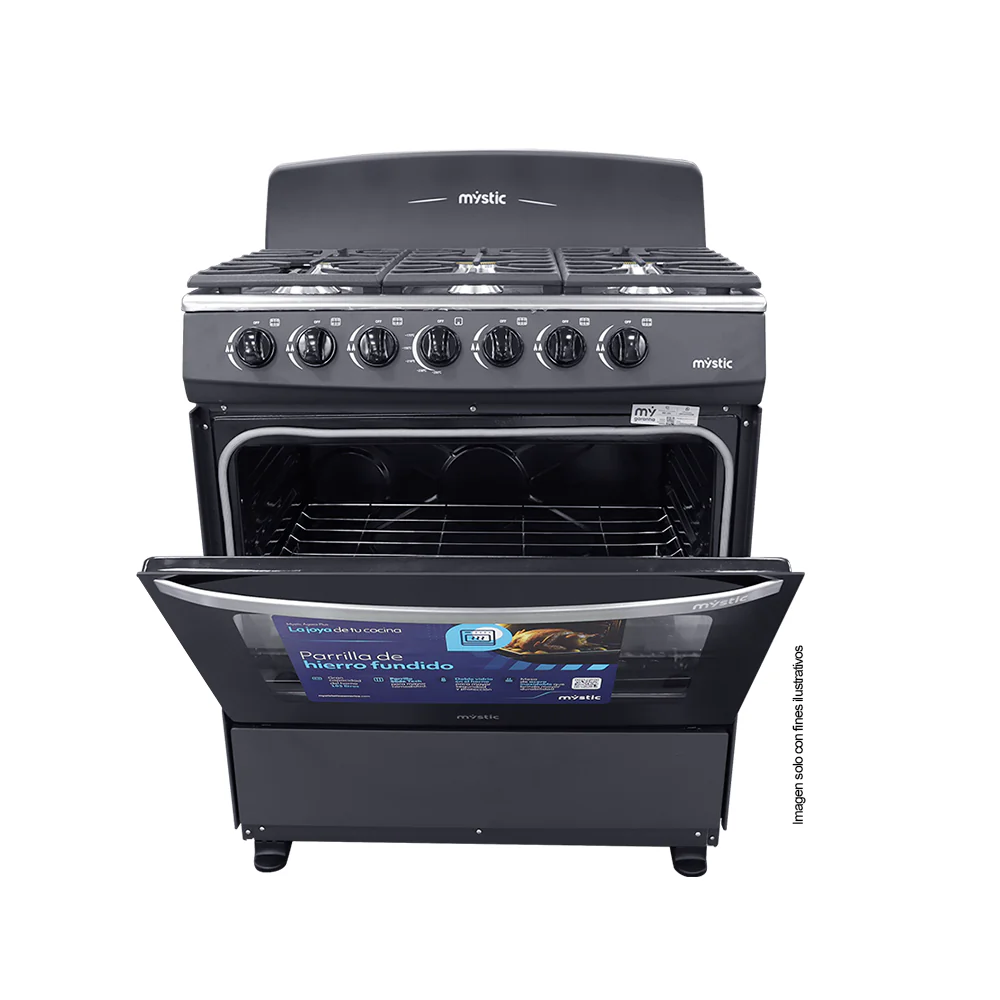 Estufa a gas 30" 6 quemadores AGATA PLUS MY-ST6Q750-PHSC-GY Mystic - Image 4