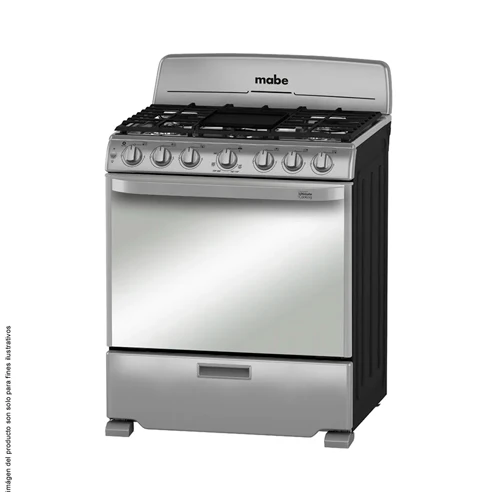 Estufa a gas 30" EM7659BFIX2 Mabe 6 quemadores cubierta sellada inoxidable - Image 3