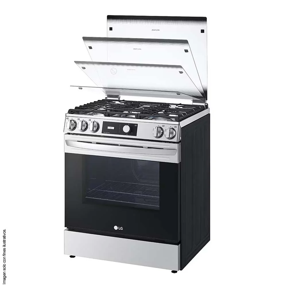 Estufa a gas 30" LRGL5841S, LG 5 quemadores horno 5.8pc Tecnología de limpieza EasyClean - Image 2