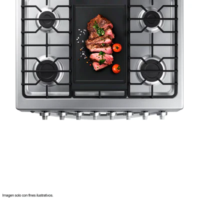 Estufa a gas de 30" de 6 quemadores NX52T5511LS/AP Samsung mesa de acero inoxidable y tapa de vidrio - Image 5