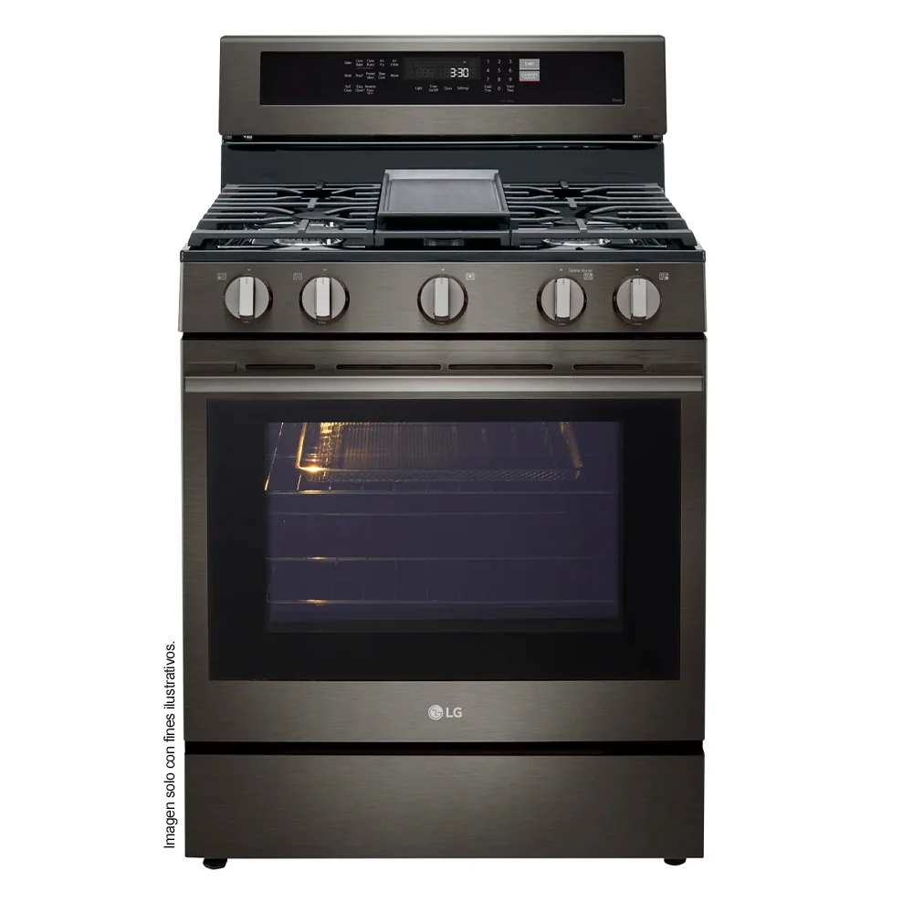Estufa a gas de 30", modelo LRGN6325X LG, 5 quemadores, con modo Air Fry, sistema Easy Clean - Image 2
