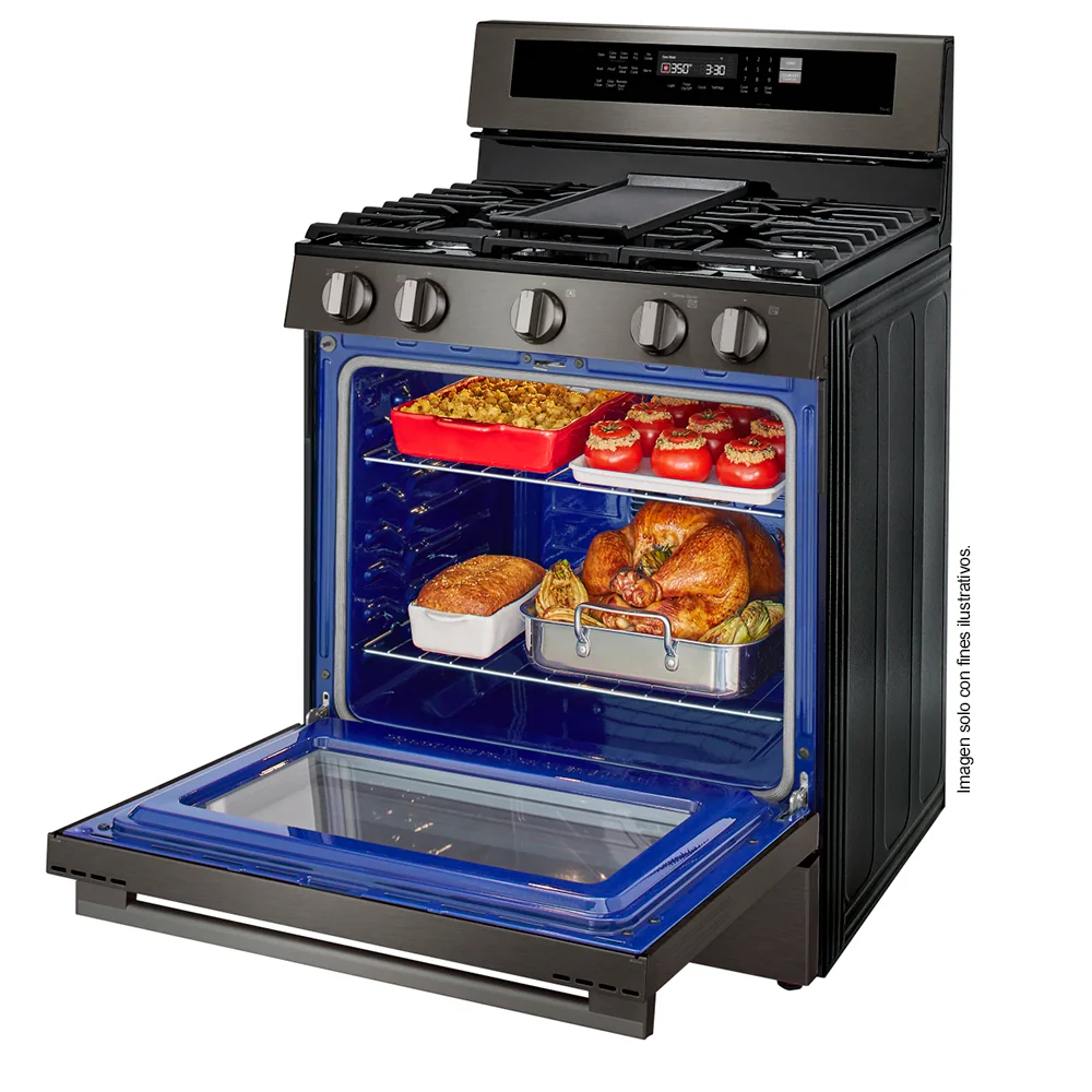 Estufa a gas de 30", modelo LRGN6325X LG, 5 quemadores, con modo Air Fry, sistema Easy Clean - Image 5