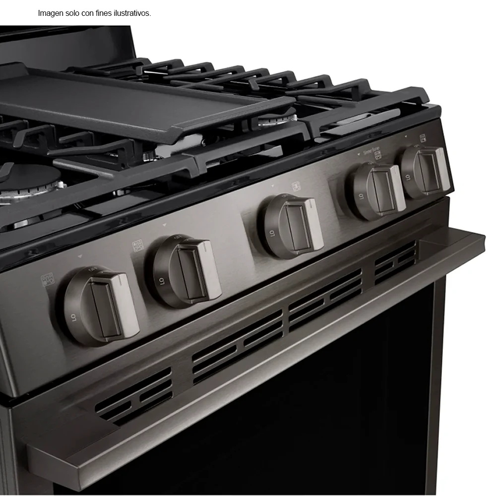 Estufa a gas de 30", modelo LRGN6325X LG, 5 quemadores, con modo Air Fry, sistema Easy Clean - Image 7