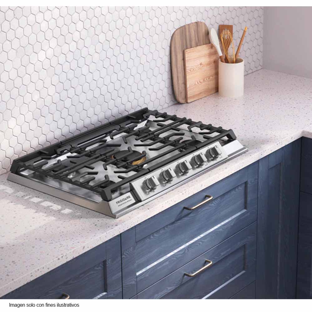 Estufa a gas empotrable profesional de 30" PCCG3080AS 5 quemadores Frigidaire acero inoxidable - Image 6