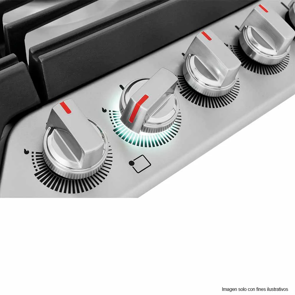 Estufa empotrable a gas de 36" GCCG3648AS Frigidaire 5 quemadores, acero inoxidable - Image 5