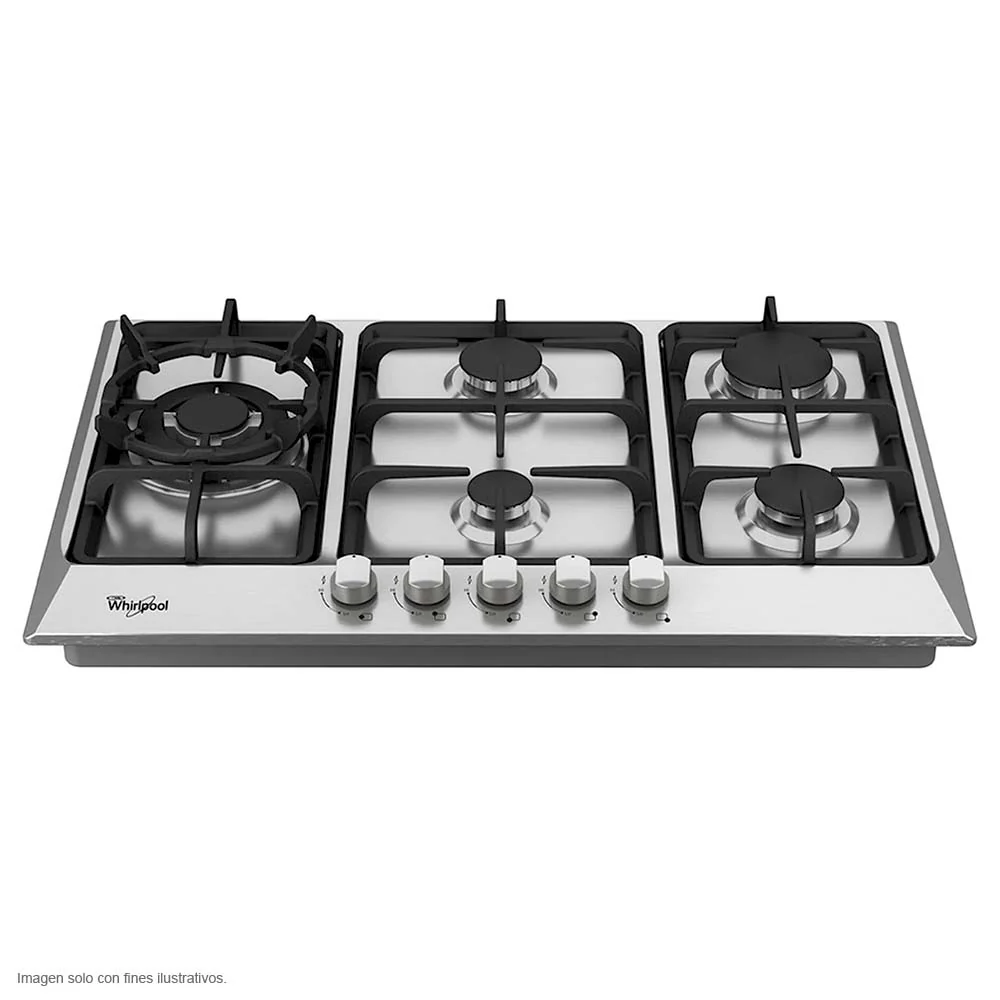 Estufa a gas 30" WP3040S Whirlpool de acero inoxidable
