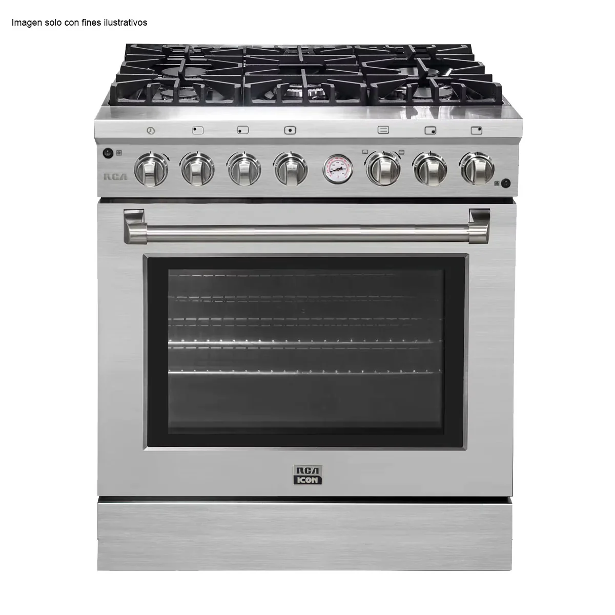 Estufa industrial de 36" RCCC960 Serie ICON RCA de 5 quemadores Horno XL