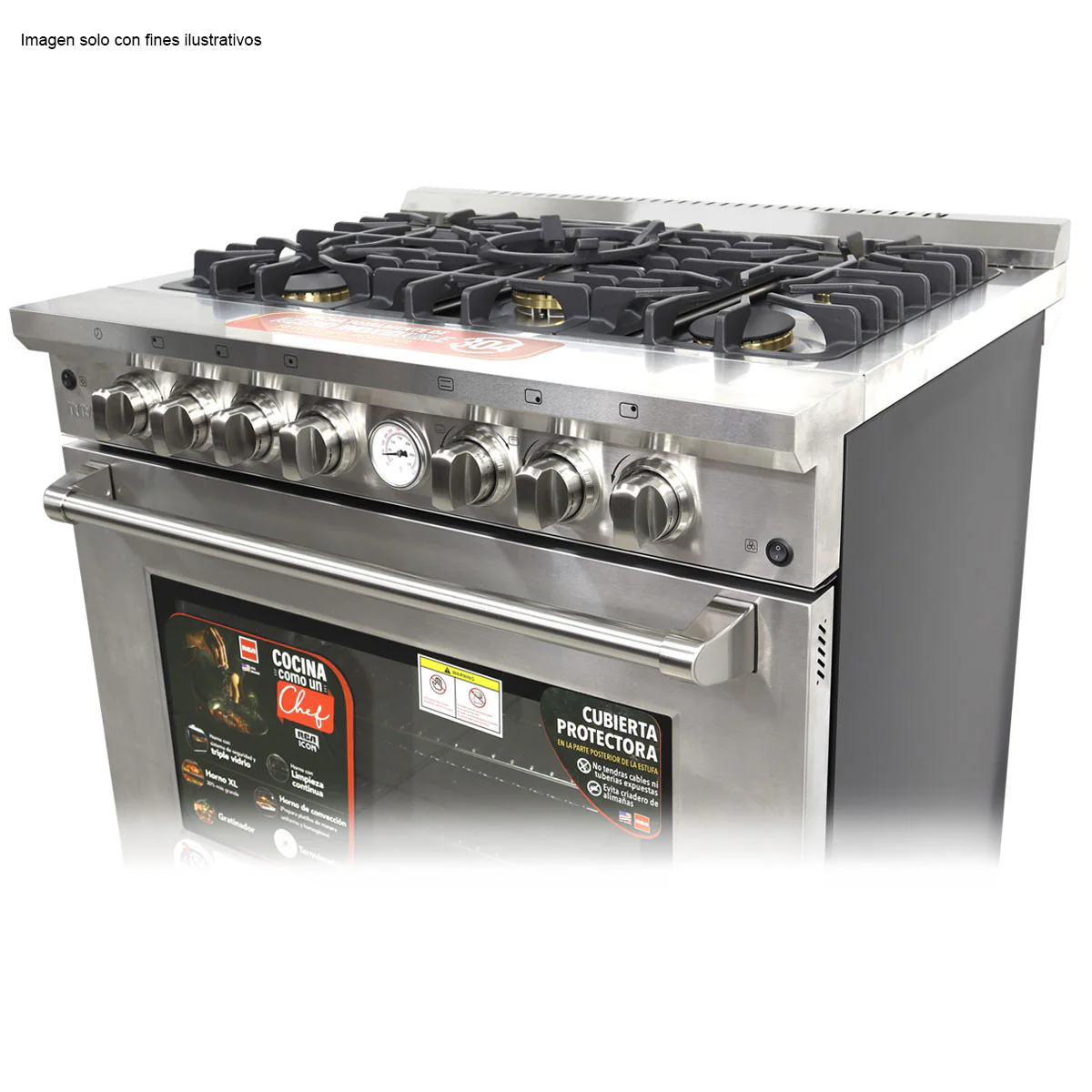 Estufa industrial de 36" RCCC960 Serie ICON RCA de 5 quemadores Horno XL - Image 4