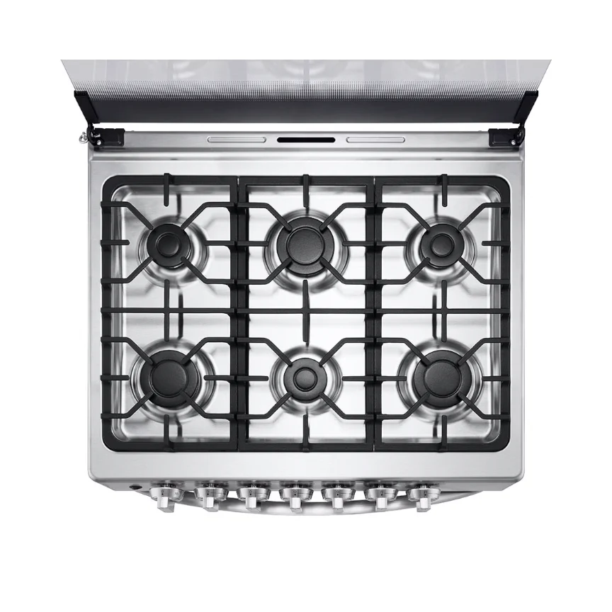 Estufa LRGZ5253S LG a gas 30" encendido automático 6 quemadores horno 5.2pc. - Image 5