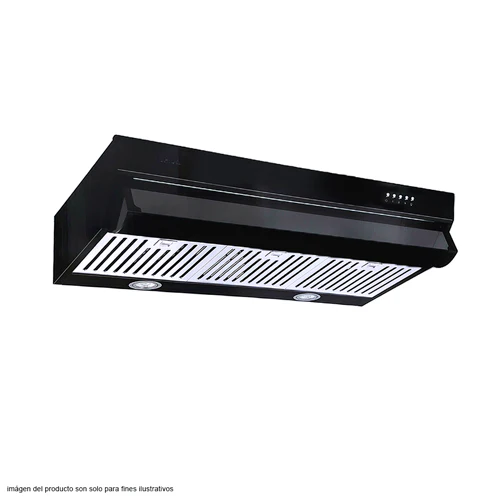 Extractor de grasa 30" Compatto 76 Drija color negro 3 filtros 110V extracción 260m3/h