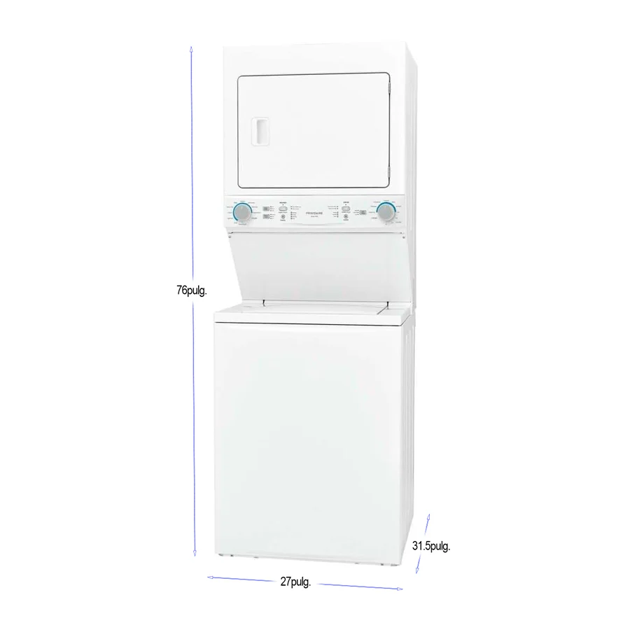 Centro de lavado eléctrico 20Kg FLCE7522AW Frigidaire canasta acero inoxidable secado maxifill - Image 4