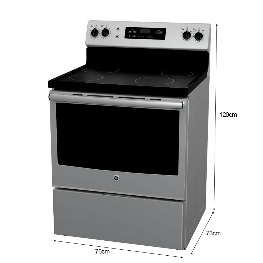 Estufa eléctrica 30" GE Mod: JCBS631SFSS vitroceramica 4 quemadores easyclean pro - Image 5
