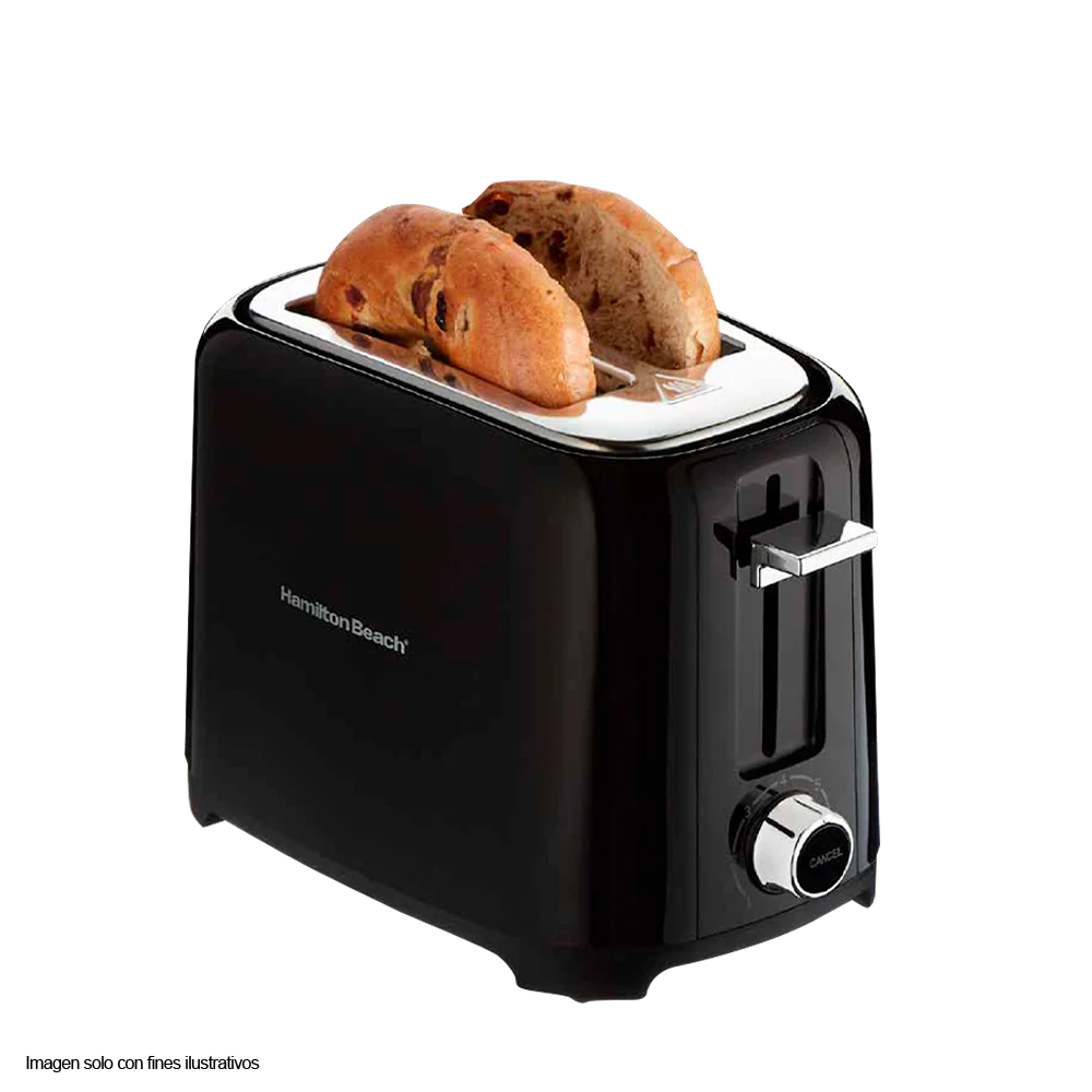 Tostadora de pan 2 rebanadas HB22217 ranuras extra anchas Hamilton Beach