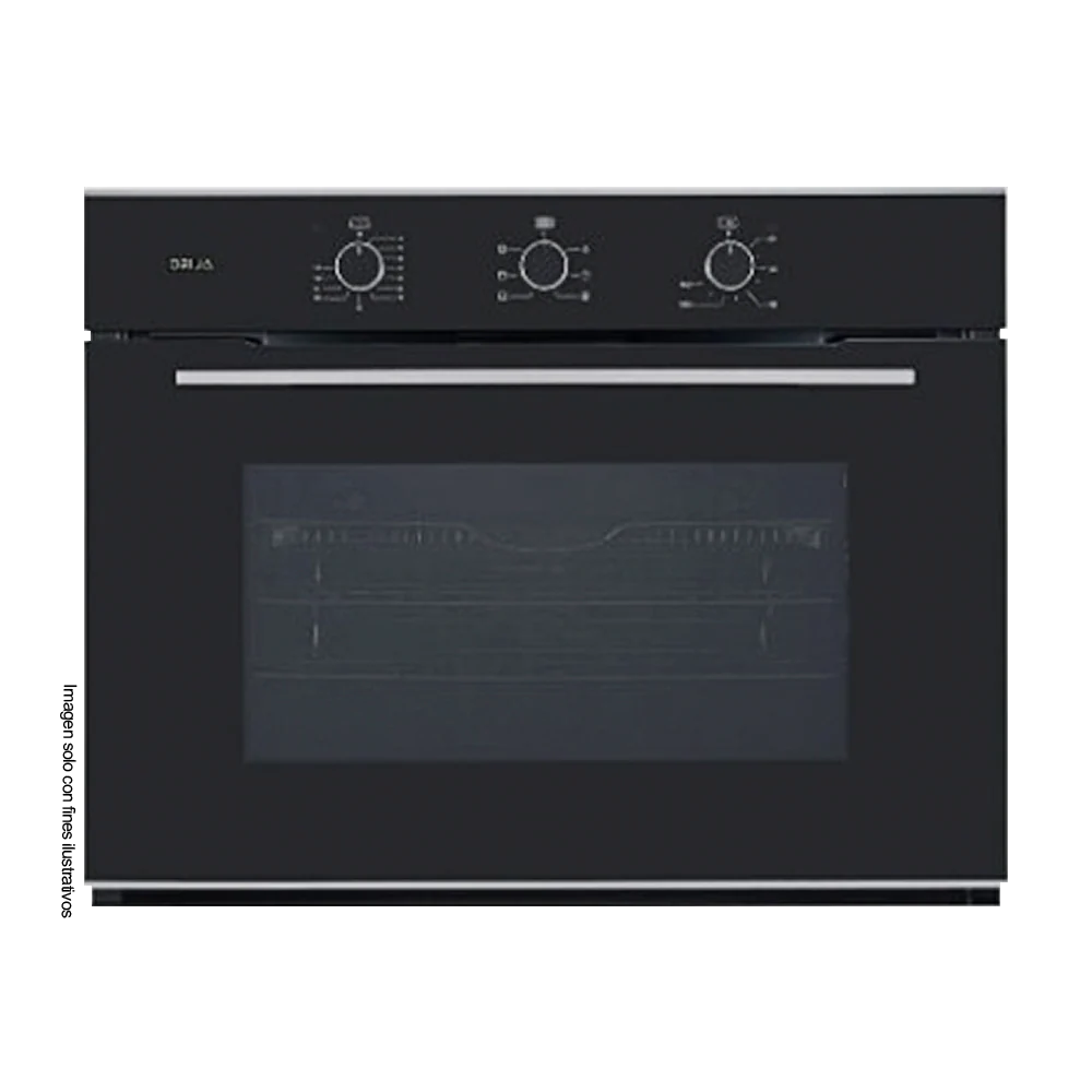 Horno eléctrico empotrable 75.5cm Caribe 76 AIR-A Sistema de convención, capacidad de 78 litros, Drija