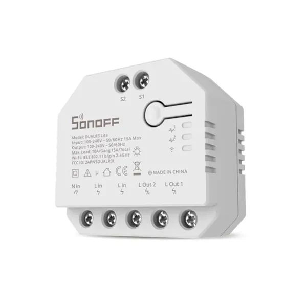 Interruptor doble oculto medidor energía DUALR3 WIFI SONOFF - Image 2