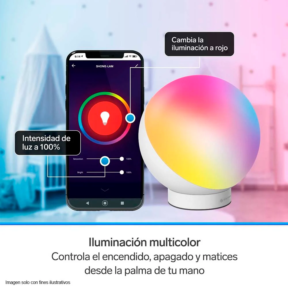 Lámpara para escritorio Smart SHOME-LAM de 12 W multicolor Steren - Image 3