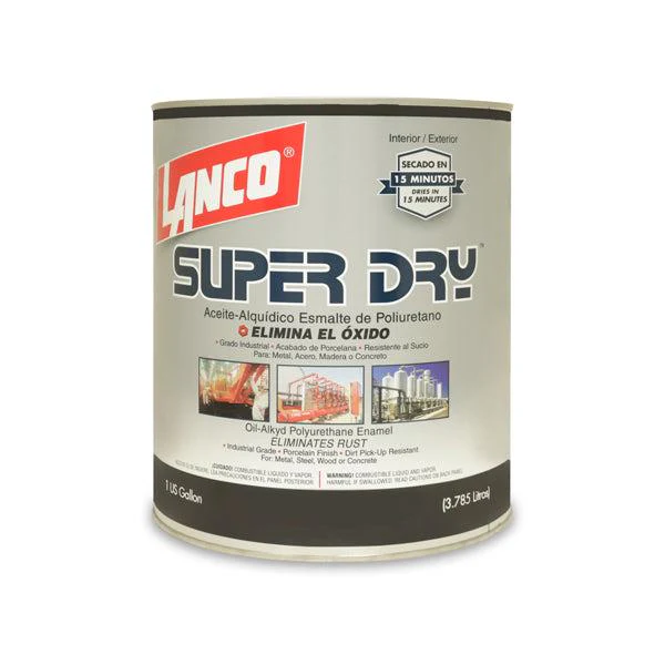 LANCO PINTURA ANTICORROSIVA SUPER DRY NEGRO GALON