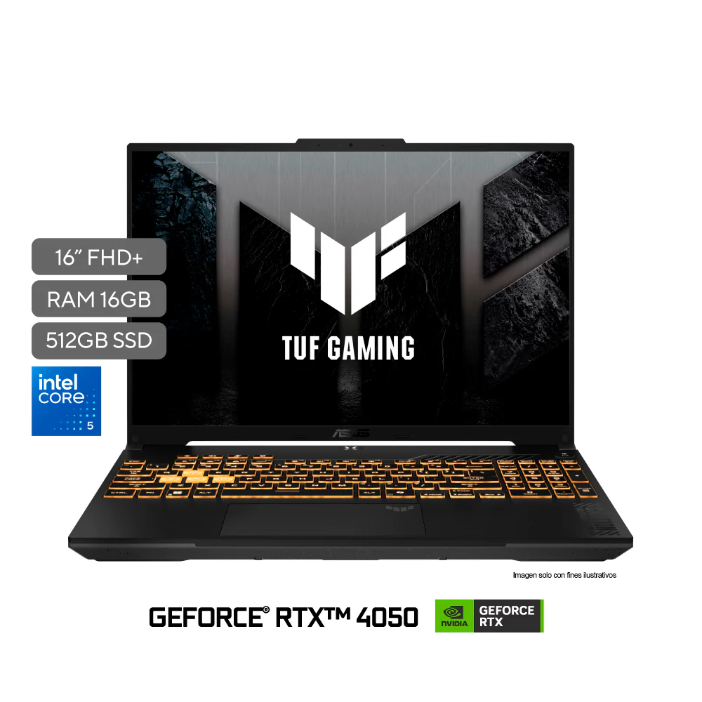 Laptop TUF Gaming ASUS FX607VU-RL034W, procesador Core i5 210H, 16GB, 512GB pantalla de 15.6" windows 11 - Image 2