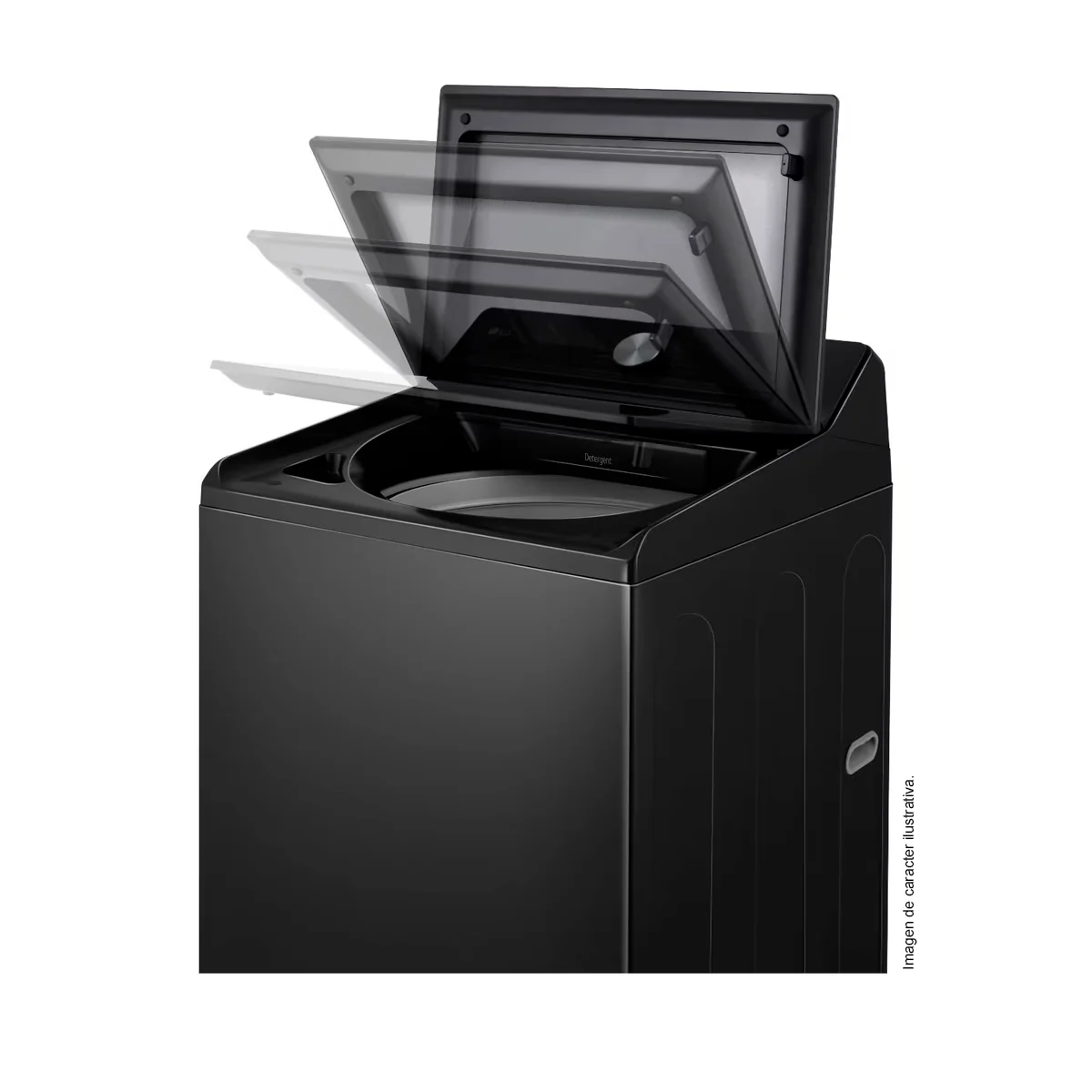 Lavadora 15kg, WT15OBTX6 de LG, carga superior, color negro acero inoxidable - Image 3