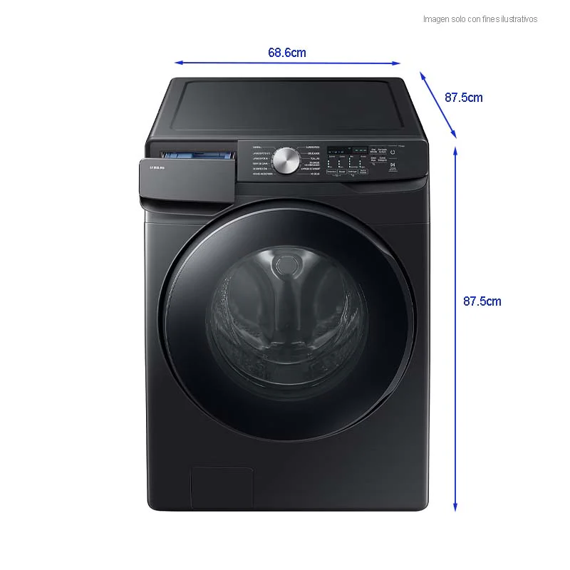 Lavadora 26kg WF26DG8250AVAP carga frontal inverter AI multicontrol color gris oscuro - Image 5