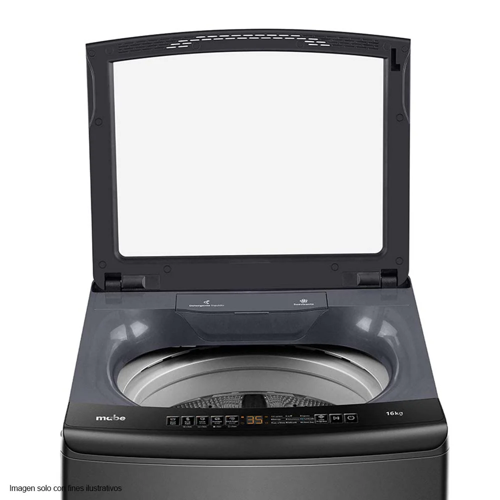 Lavadora automática 16kg LMA6120WDGAB0 color Diamond Gray canasta acero inoxidable panel digital. - Image 3
