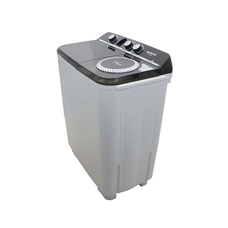 Lavadora semi automática, 12 kg, NWM-1210PXL, Nisato, blanco, bomba de expulsión doble
