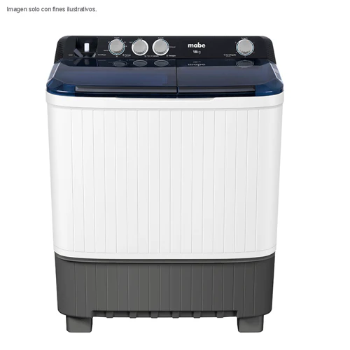 Lavadora semiautomática 16kg LMDX6124HBAB0 Mabe doble tina 120v - Image 2