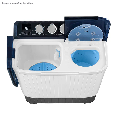Lavadora semiautomática 16kg LMDX6124HBAB0 Mabe doble tina 120v - Image 3